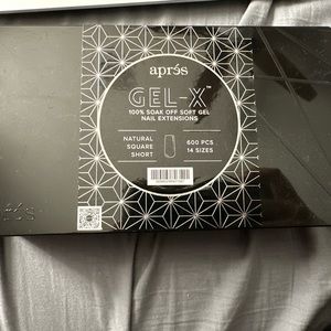 Apres natural square short nail tips 600Pcs